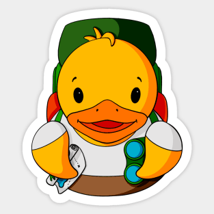Backpacker Rubber Duck Sticker